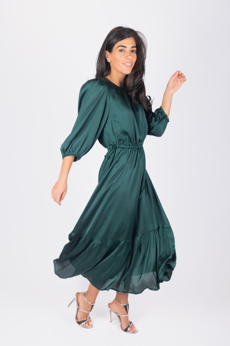 REYNA DRESS (GREEN) - Dress - Yakira Bella