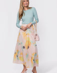 Rina Skirt (Peach Green) - Skirt - Yakira Bella