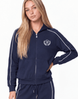 Rio Full-Zip Hoodie (Navy) - Top - Yakira Bella