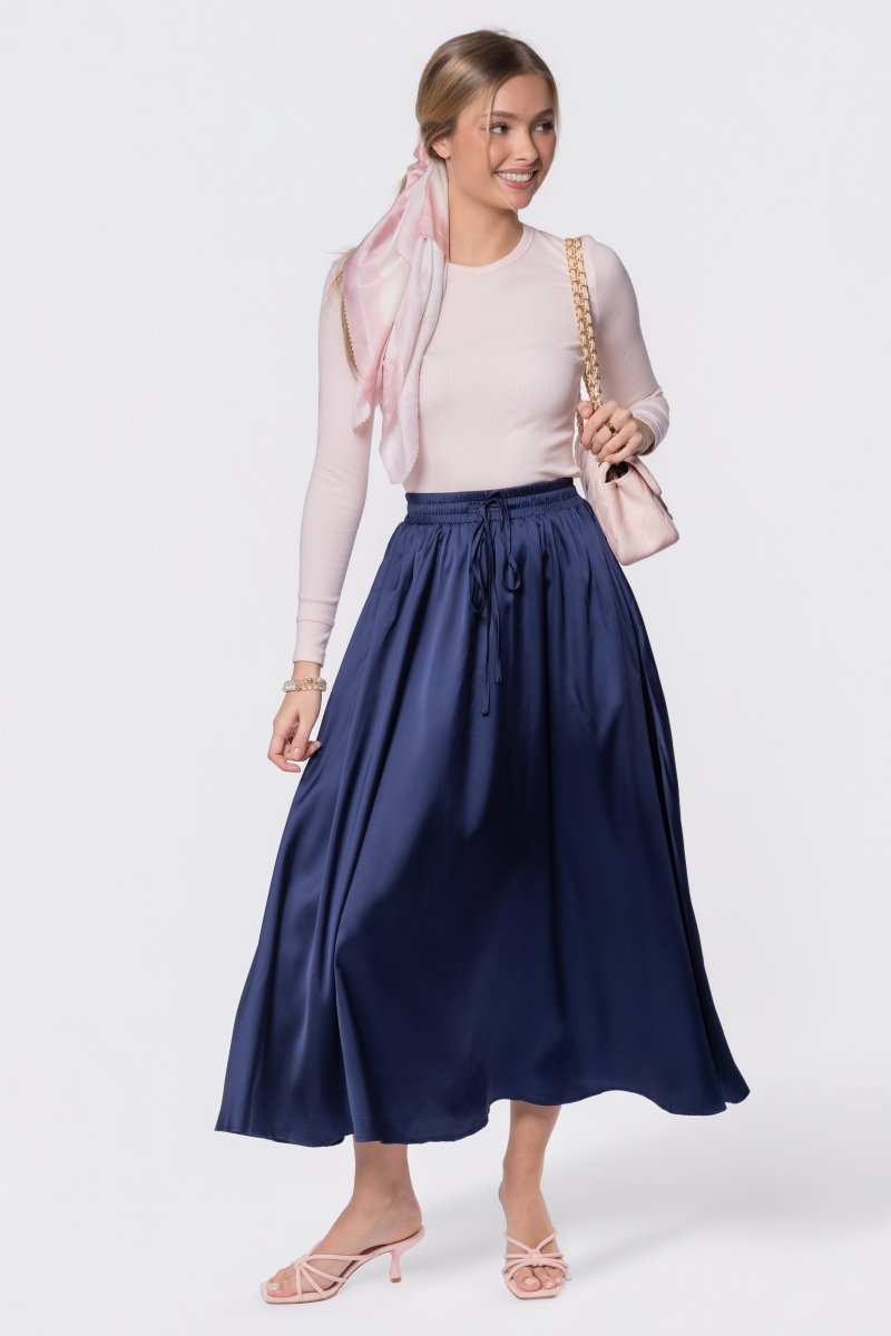 Rita Skirt (Navy) - Skirt - Yakira Bella