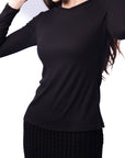 ROMI TOP LONG SLEEVE (BLACK) - Top - Yakira Bella