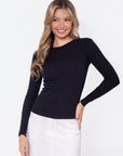 Romi Top Long Sleeve (Black) - Top - Yakira Bella