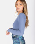 Romi top Long Sleeve (Denim) - Top - Yakira Bella