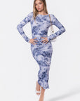 Romina Dress (White/Grey) - Dress - Yakira Bella