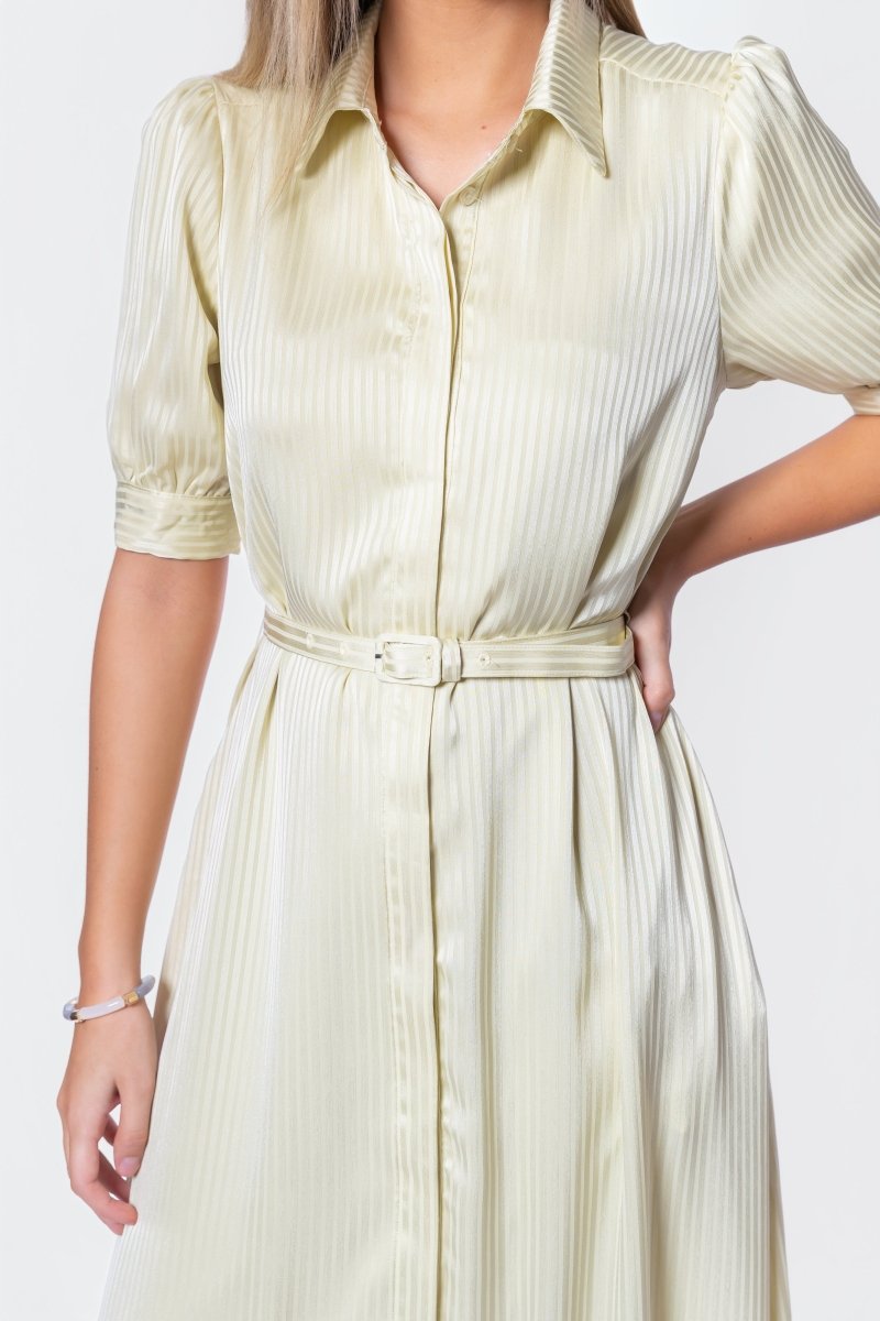 Rosalie Dress 53" (Butter Yellow) - Dress - Yakira Bella