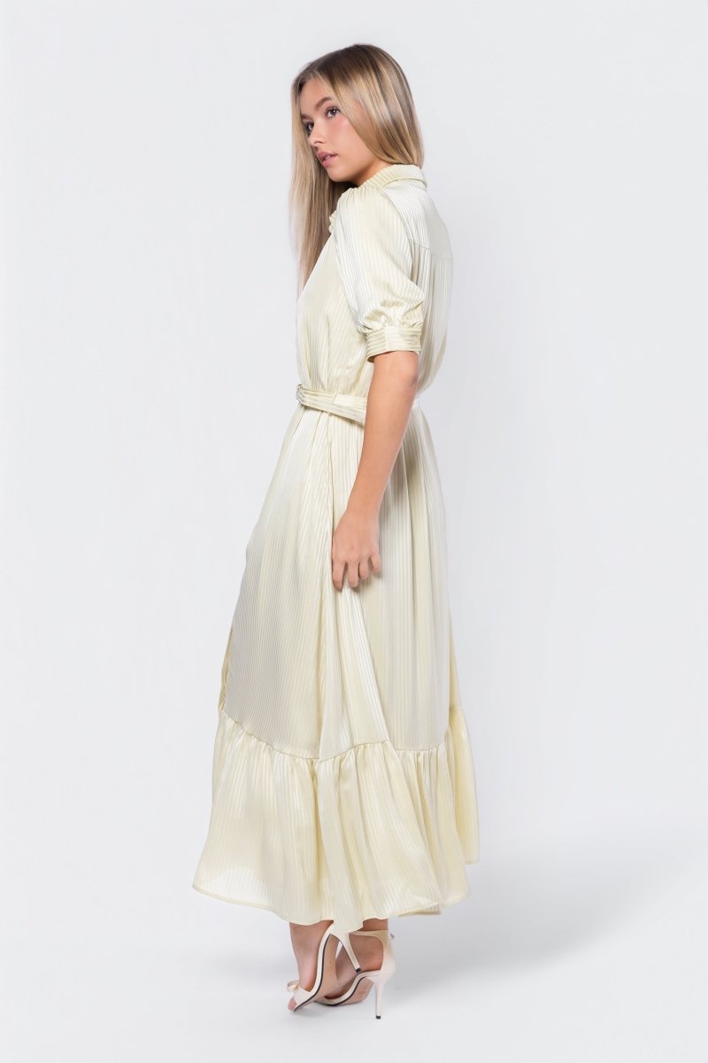 Rosalie Dress 53" (Butter Yellow) - Dress - Yakira Bella