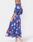 Rosalie Dress (Blue Flower) - Dress - Yakira Bella