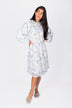 Rosalina Dress 39" (Blue/White)