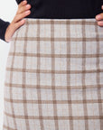 Roselle Skirt (Grey Plaid) - Skirt - Yakira Bella