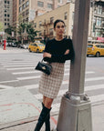 Roselle Skirt (Grey Plaid) - Skirt - Yakira Bella