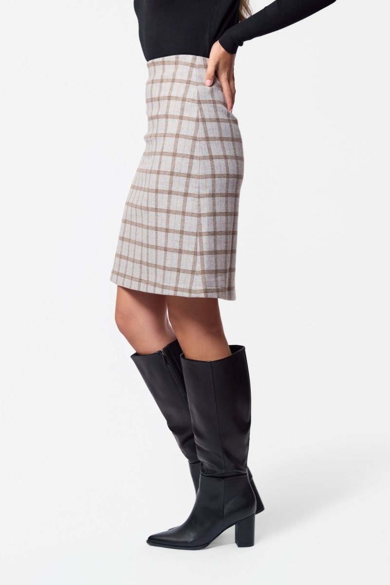 Roselle Skirt (Grey Plaid) - Skirt - Yakira Bella