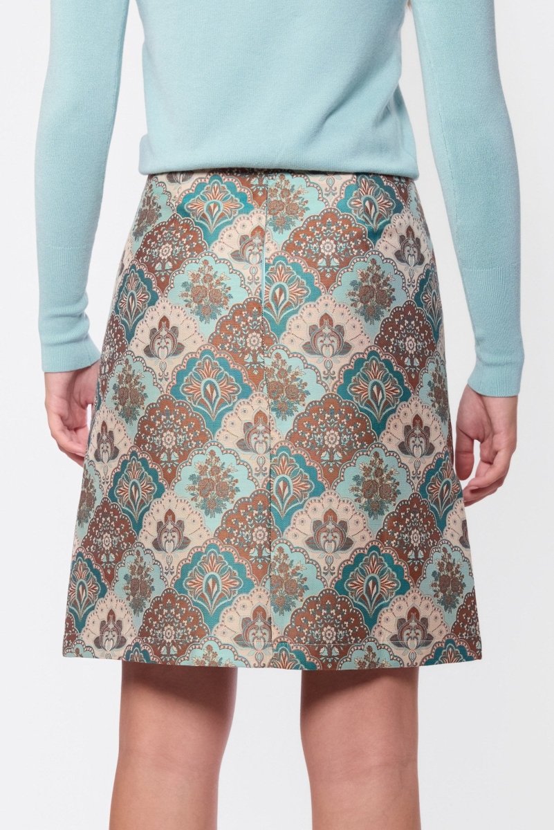 Roselle Skirt (Mint/Brown) - Skirt - Yakira Bella