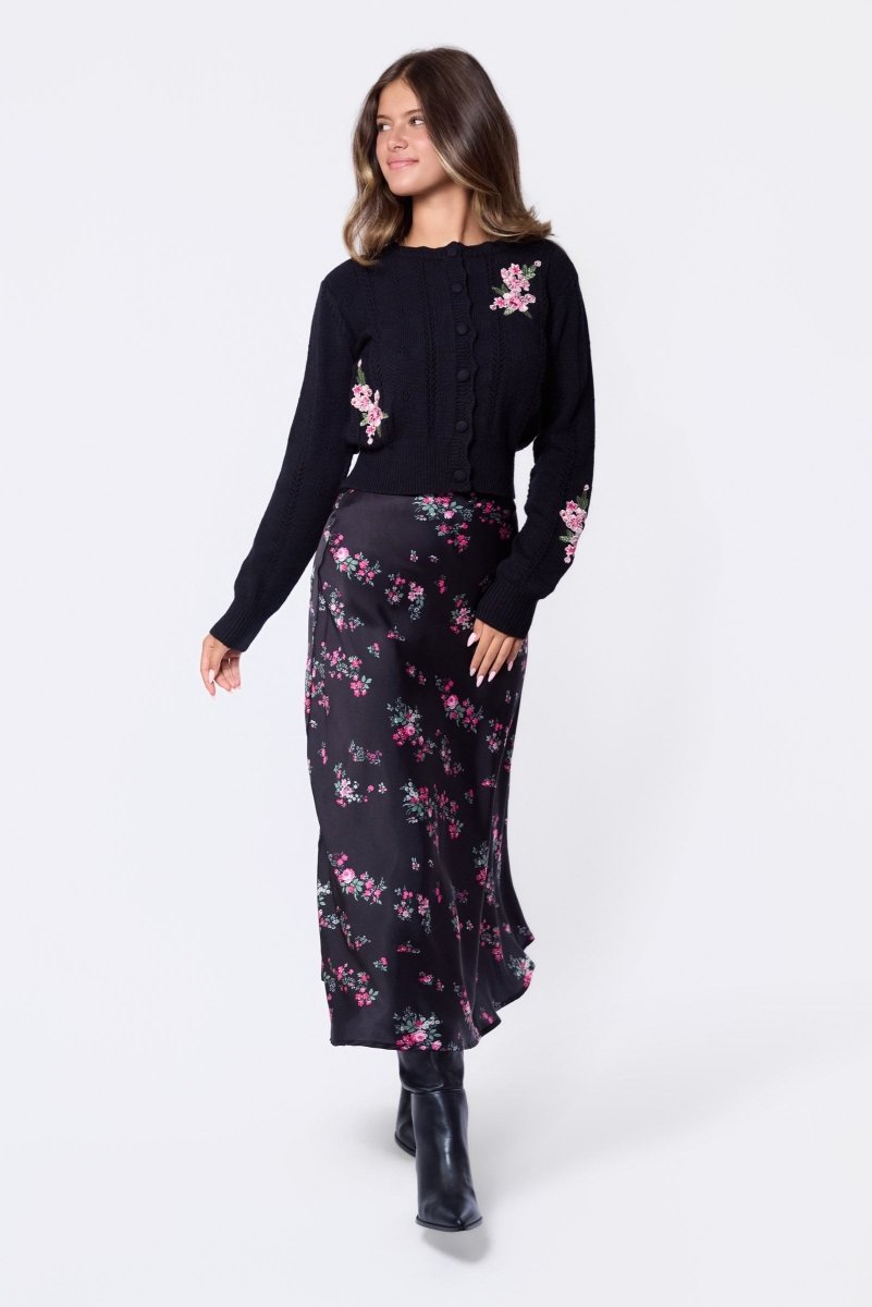 Rossi Cardigan (Black) - Top - Yakira Bella