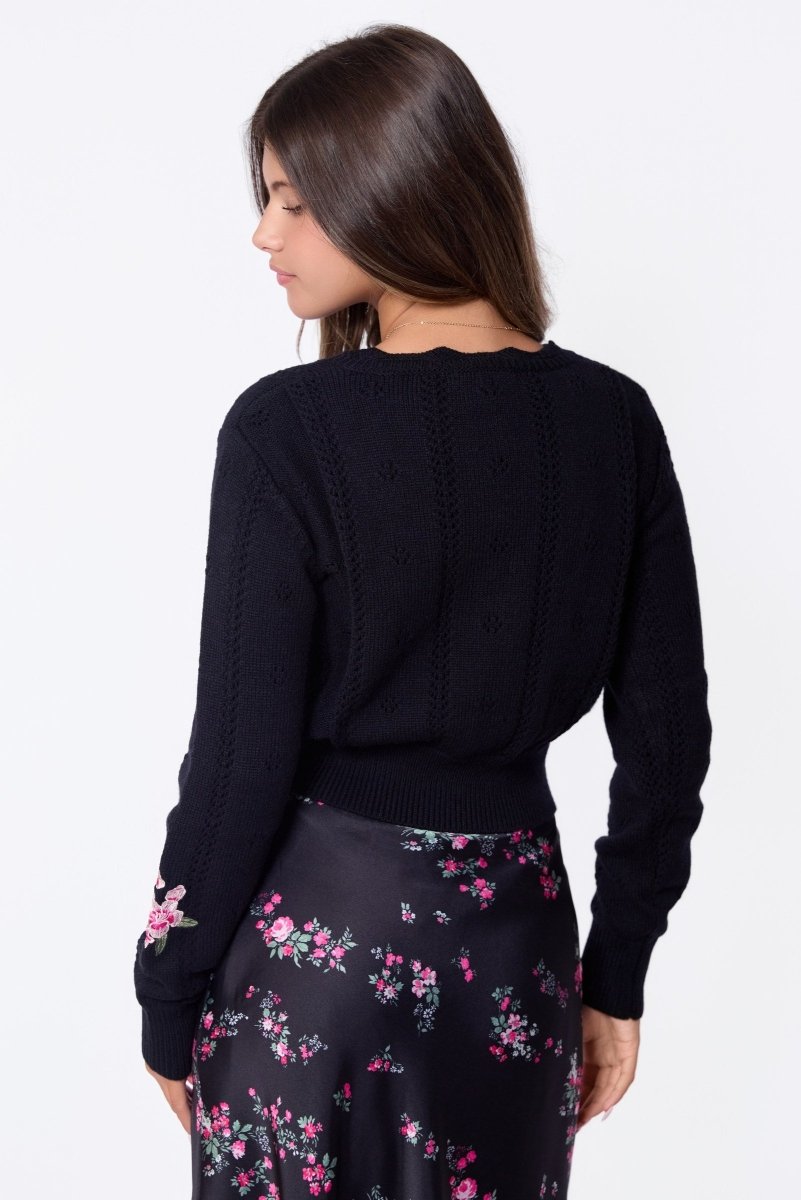 Rossi Cardigan (Black) - Top - Yakira Bella