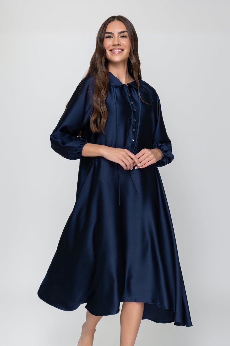 RUBY DRESS (NAVY) - Dress - Yakira Bella