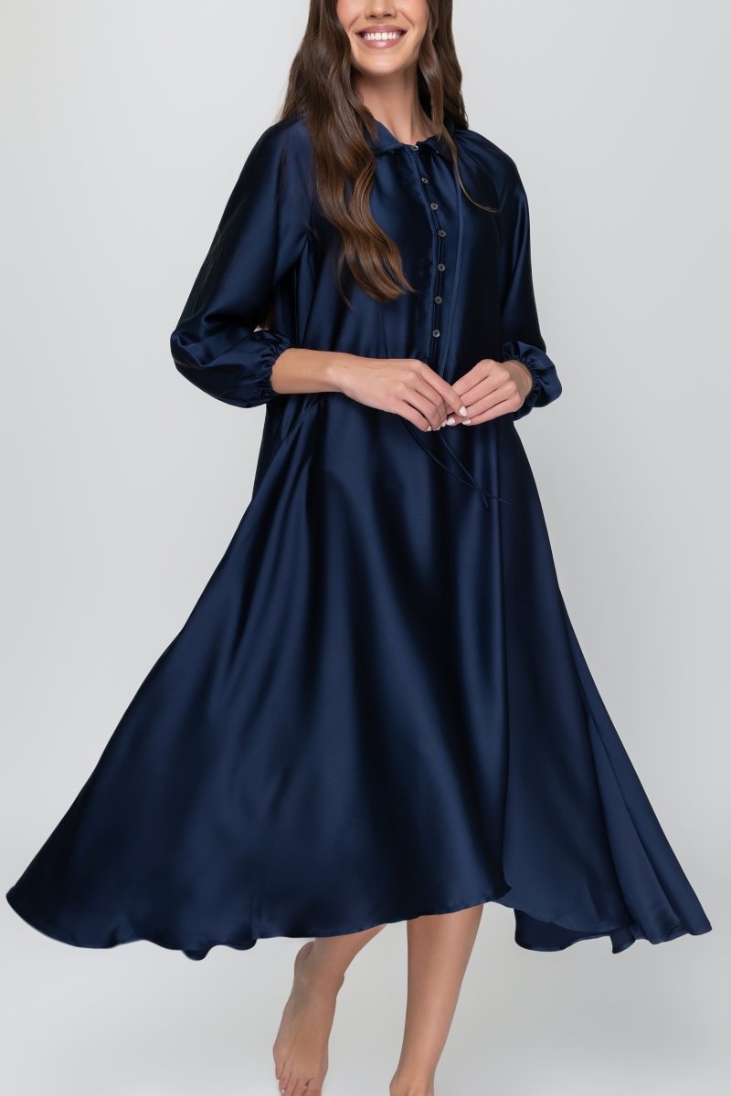 RUBY DRESS (NAVY) - Dress - Yakira Bella