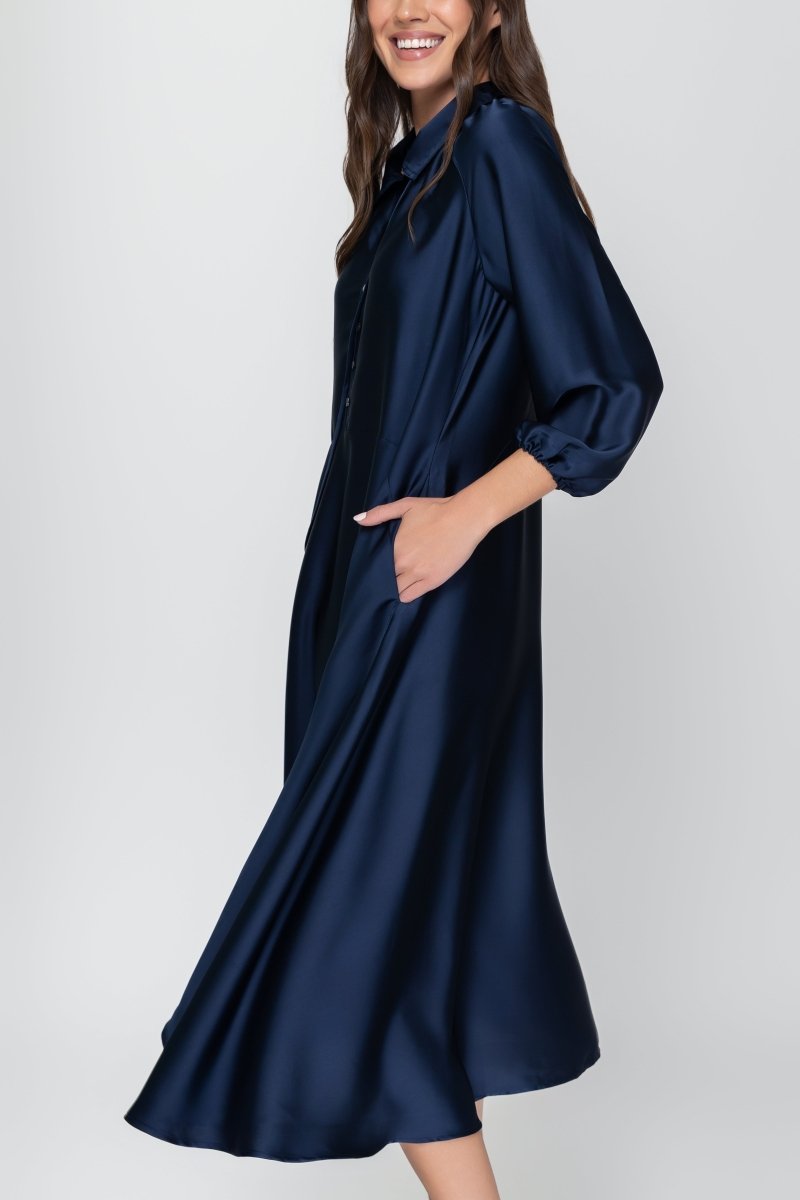 RUBY DRESS (NAVY) - Dress - Yakira Bella