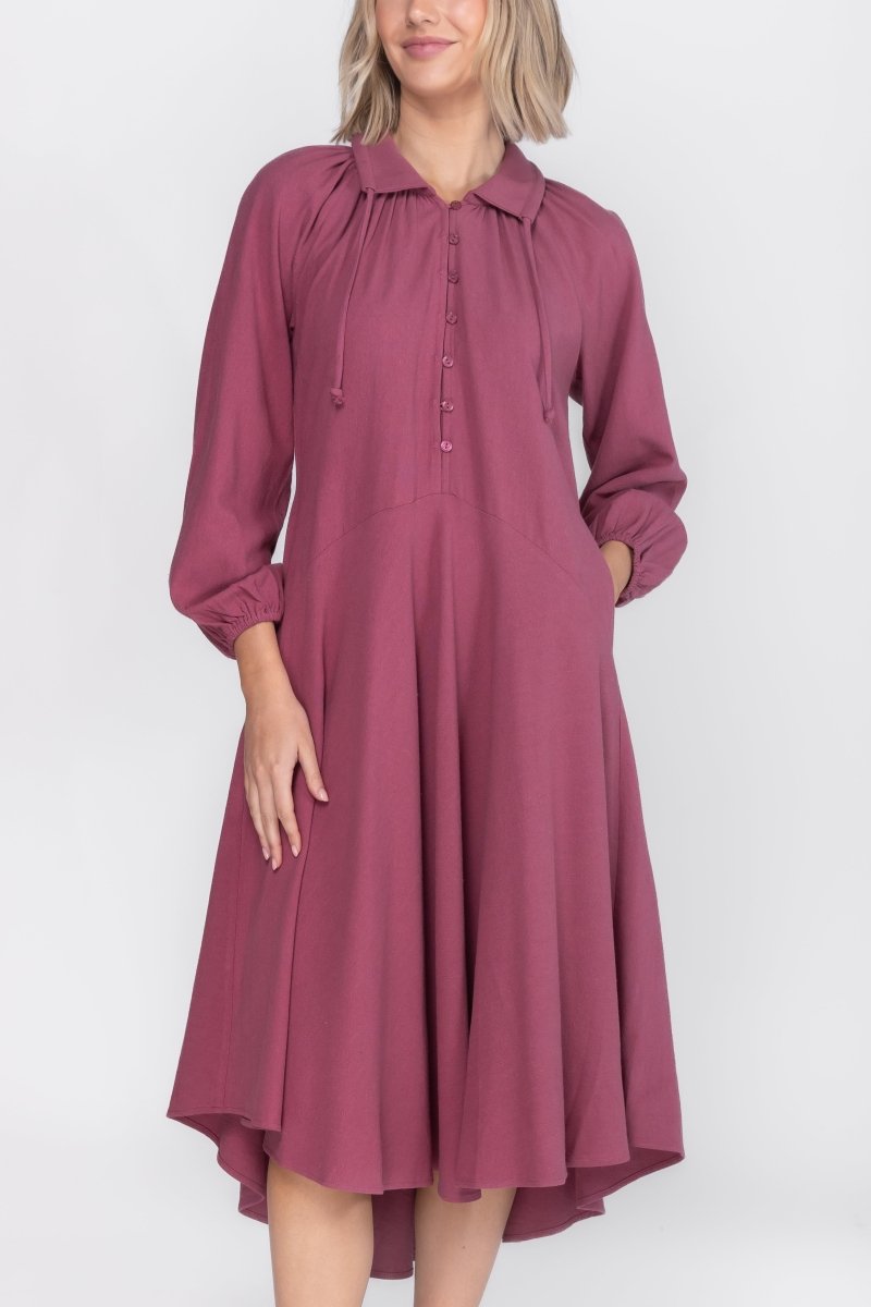 RUBY DRESS (RASPBERRY) - Dress - Yakira Bella