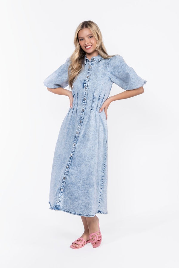 Ruth Dress (Blue) - Dress - Yakira Bella