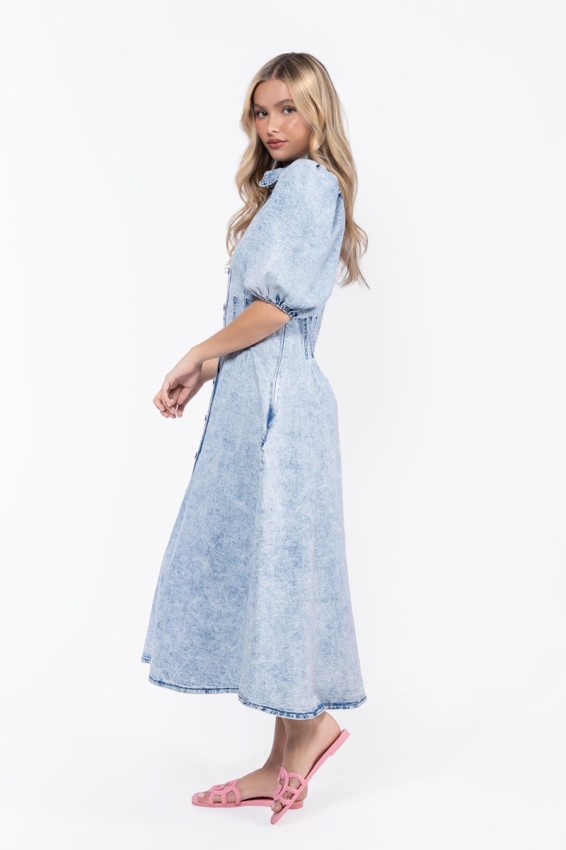 Ruth Dress (Blue) - Dress - Yakira Bella