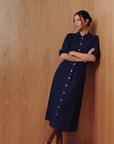 Ruth Dress (Dark Blue) - Dress - Yakira Bella