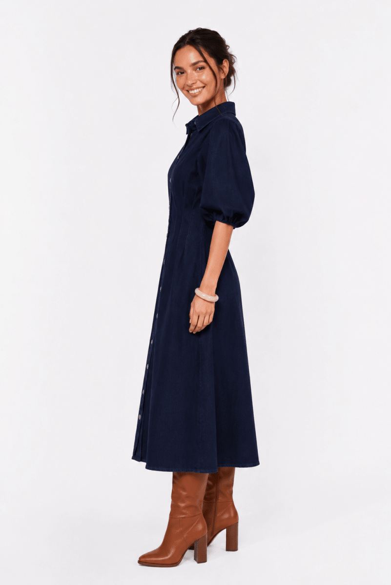 Ruth Dress (Dark Blue) - Dress - Yakira Bella