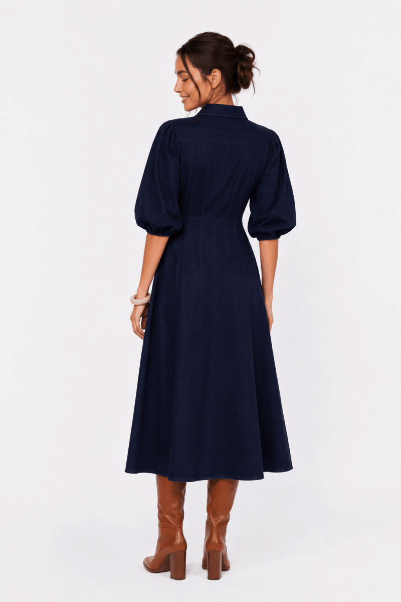 Ruth Dress (Dark Blue) - Dress - Yakira Bella
