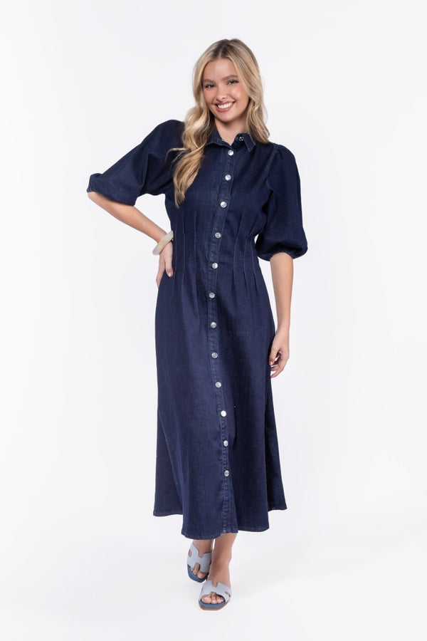 Ruth Dress (Navy) - Dress - Yakira Bella