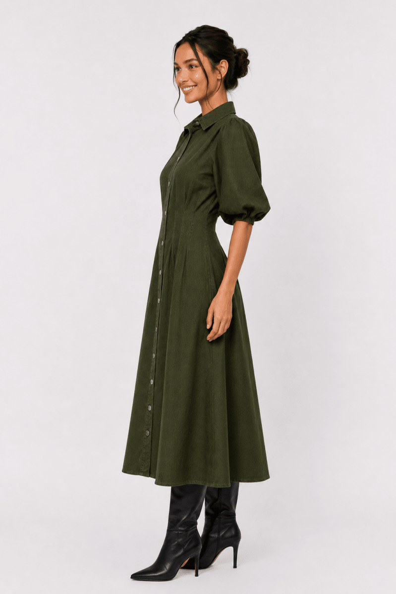 Ruth Dress (Olive Green) - Dress - Yakira Bella