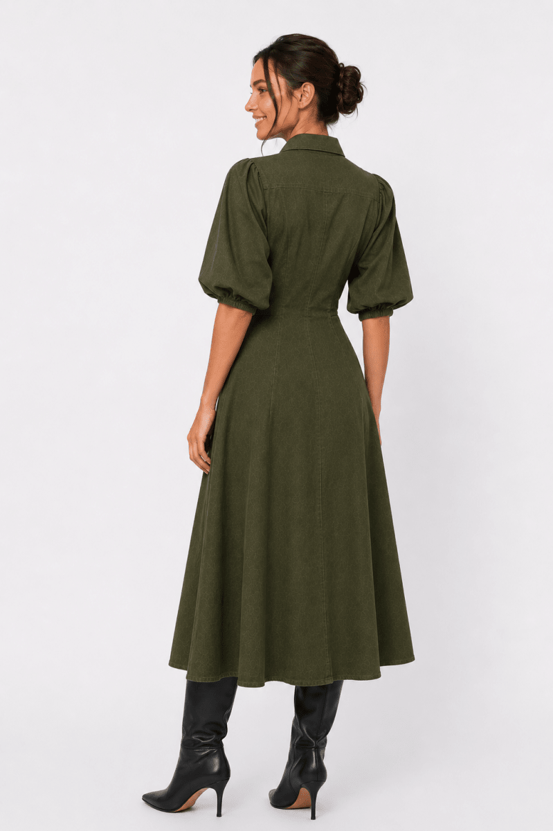 Ruth Dress (Olive Green) - Dress - Yakira Bella