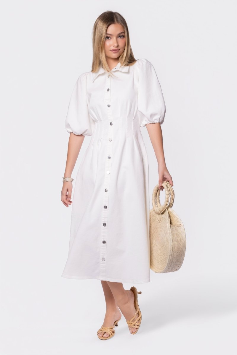 Ruth Dress (White) - Dress - Yakira Bella