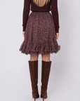 Sandy Skirt 23" (Burgundy Pattern) - Skirt - Yakira Bella