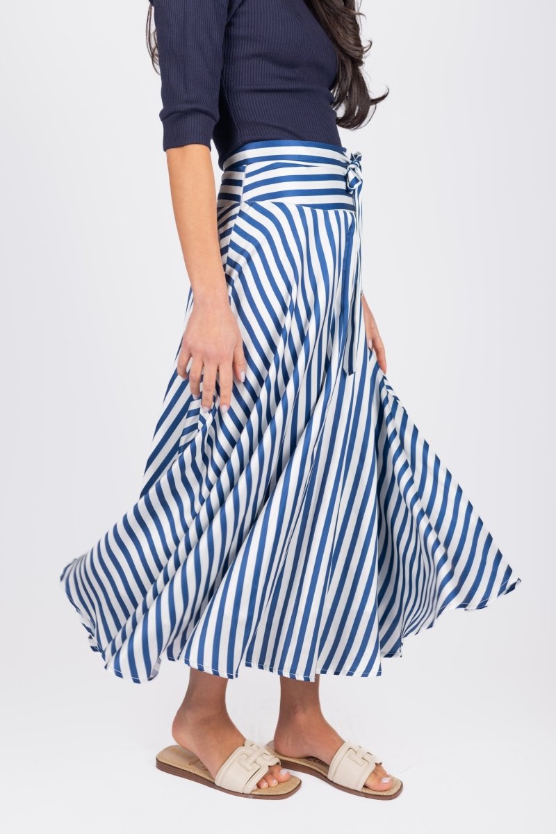 SANDY SKIRT (BLUE STRIPE) - Skirt - Yakira Bella