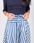 SANDY SKIRT (BLUE STRIPE) - Skirt - Yakira Bella