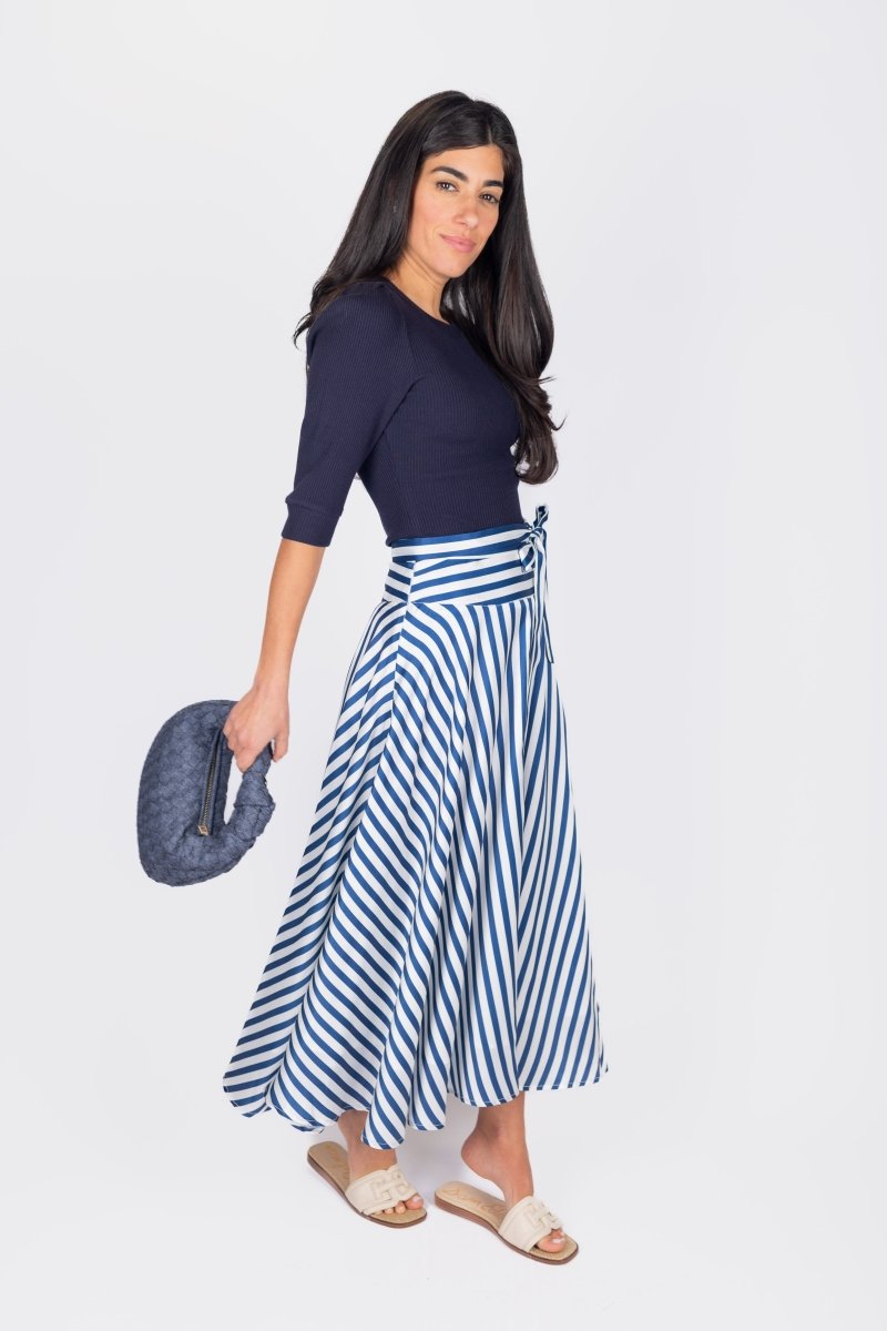 SANDY SKIRT (BLUE STRIPE) - Skirt - Yakira Bella