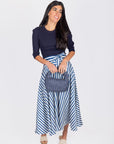 SANDY SKIRT (BLUE STRIPE) - Skirt - Yakira Bella