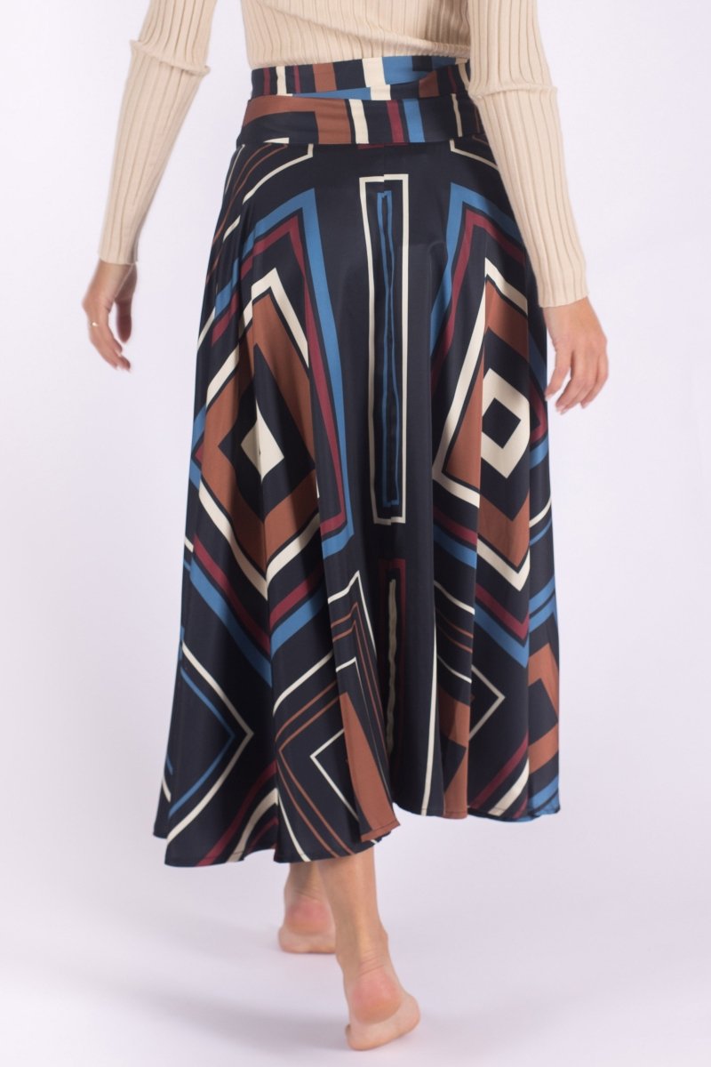 SANDY SKIRT (BROWN MULTI) - Skirt - Yakira Bella