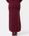 Sari Skirt (Burgundy) - Skirt - Yakira Bella