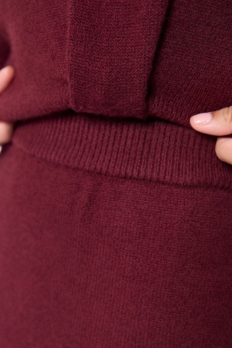 Sari Skirt (Burgundy) - Skirt - Yakira Bella