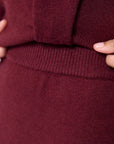Sari Skirt (Burgundy) - Skirt - Yakira Bella