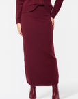 Sari Skirt (Burgundy) - Skirt - Yakira Bella
