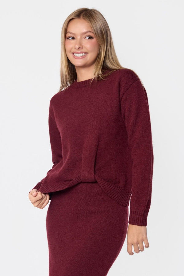 Sari Top (Burgundy) - Top - Yakira Bella