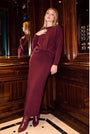 Sari Top (Burgundy) - Top - Yakira Bella