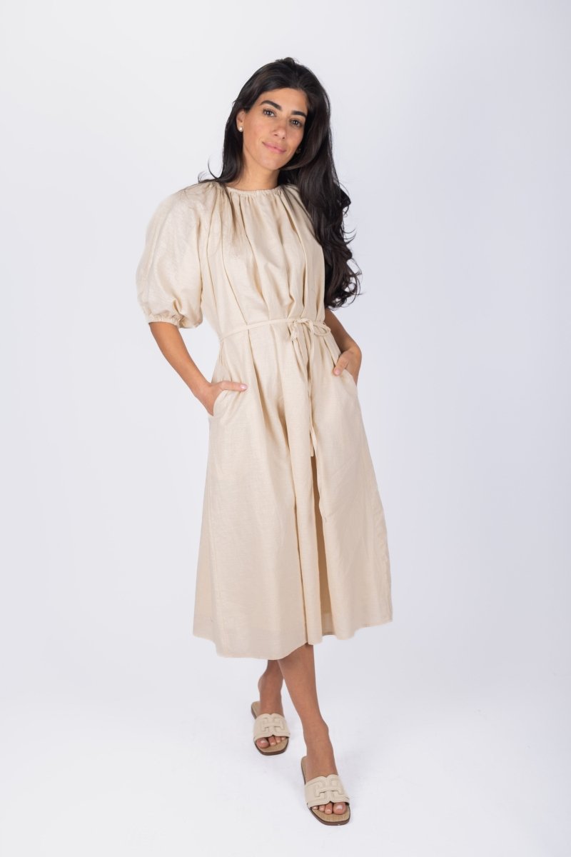 SELENA DRESS (BEIGE) - Dress - Yakira Bella