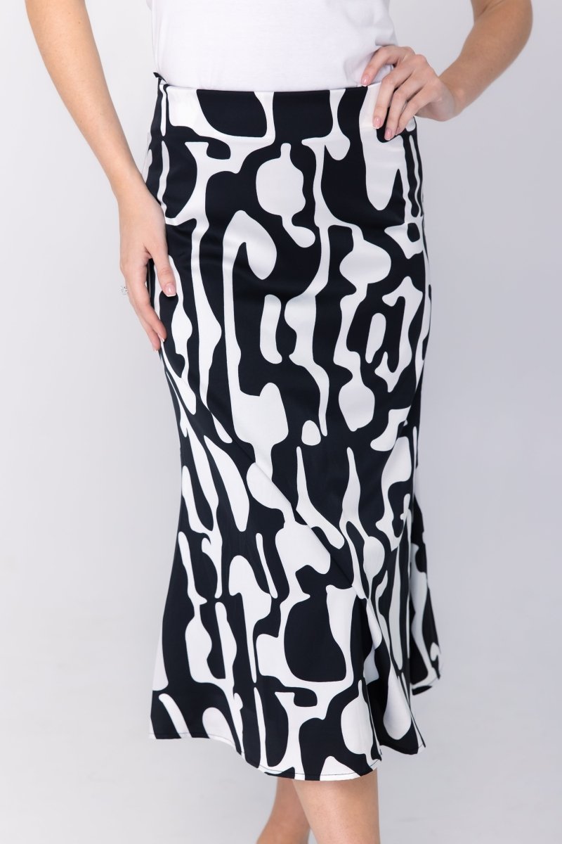 SERENA SKIRT (BLACK/WHITE) - Skirt - Yakira Bella