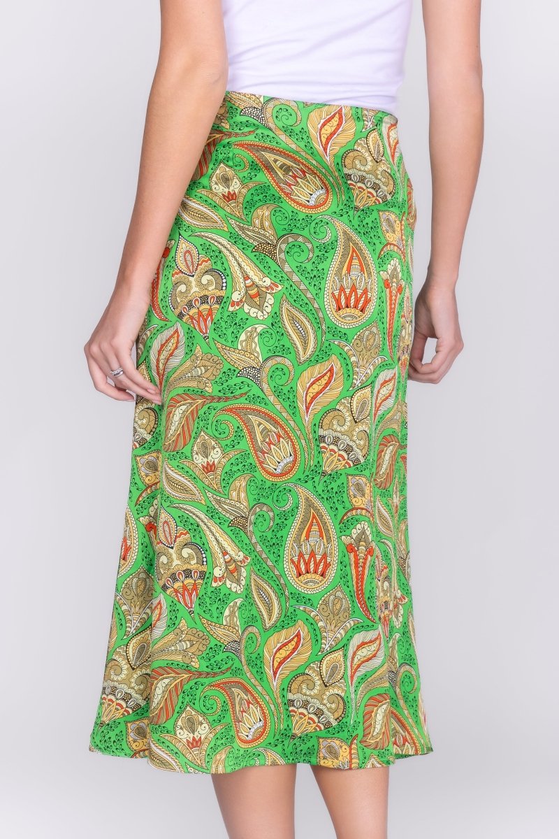 SERENA SKIRT (GREEN PATTERN) - Skirt - Yakira Bella