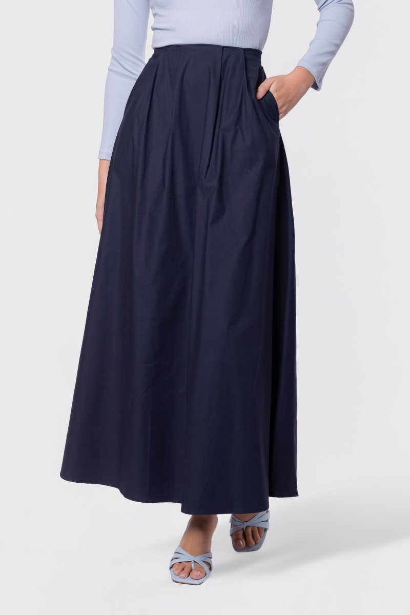 Serin Skirt (Navy) - Skirt - Yakira Bella