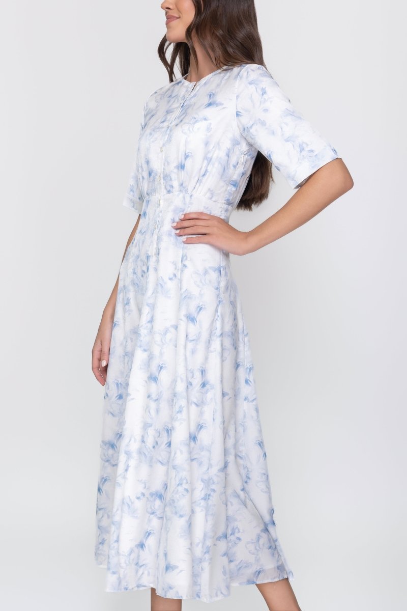 SHANA DRESS (BLUE) - Dress - Yakira Bella