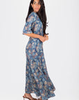 Shana Dress (Blue Pattern) - Dress - Yakira Bella