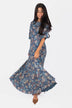 Shana Dress (Blue Pattern)